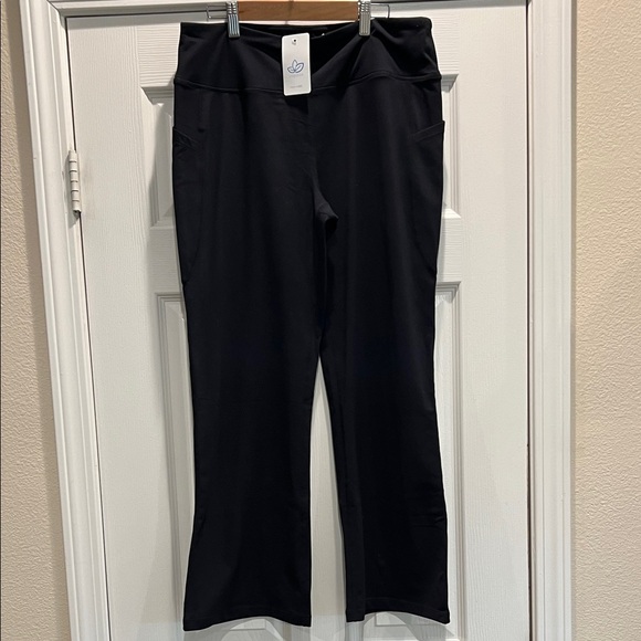 Yogipace Pants - Elegant Black Women's flared Leggings